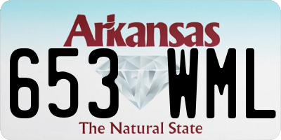 AR license plate 653WML