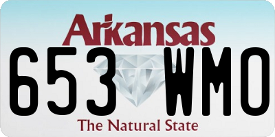 AR license plate 653WMO