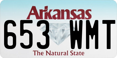 AR license plate 653WMT