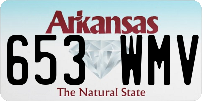 AR license plate 653WMV