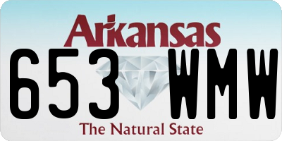 AR license plate 653WMW