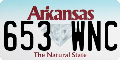 AR license plate 653WNC