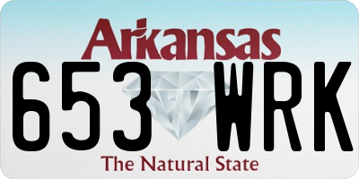 AR license plate 653WRK