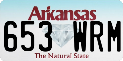 AR license plate 653WRM