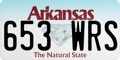 AR license plate 653WRS
