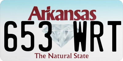 AR license plate 653WRT