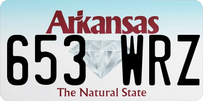 AR license plate 653WRZ