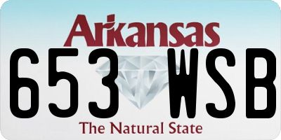 AR license plate 653WSB