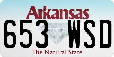 AR license plate 653WSD