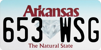 AR license plate 653WSG