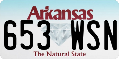 AR license plate 653WSN