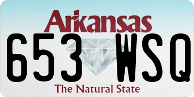 AR license plate 653WSQ