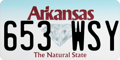 AR license plate 653WSY