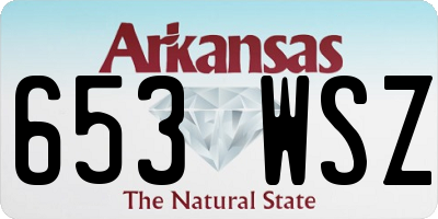 AR license plate 653WSZ
