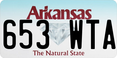 AR license plate 653WTA