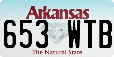 AR license plate 653WTB