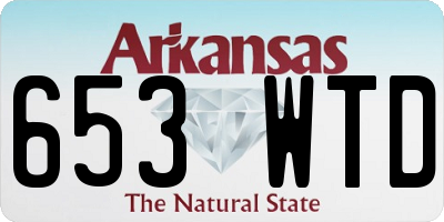 AR license plate 653WTD
