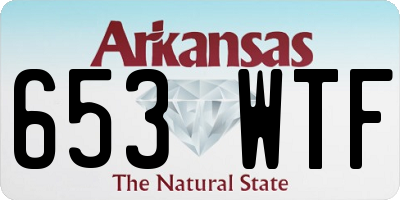 AR license plate 653WTF