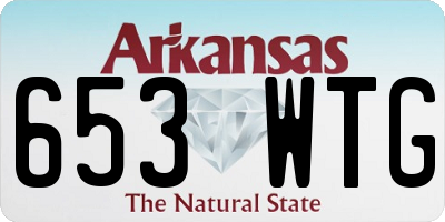 AR license plate 653WTG