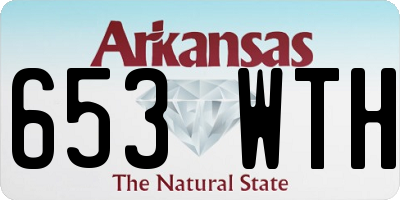 AR license plate 653WTH