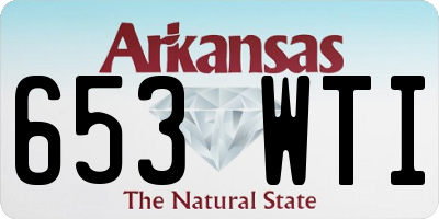AR license plate 653WTI