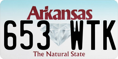 AR license plate 653WTK