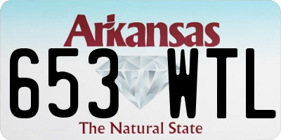 AR license plate 653WTL