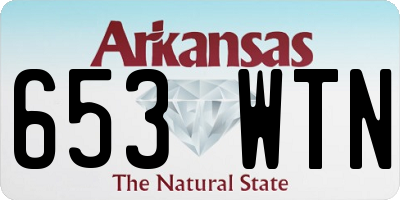 AR license plate 653WTN