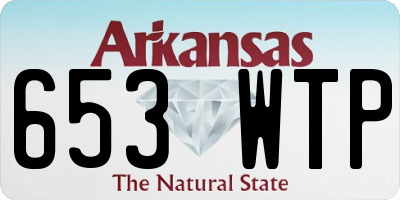 AR license plate 653WTP
