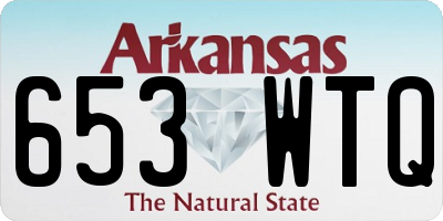 AR license plate 653WTQ