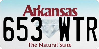 AR license plate 653WTR