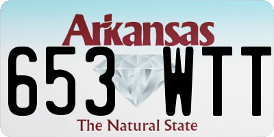 AR license plate 653WTT
