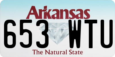 AR license plate 653WTU