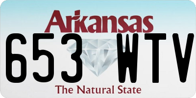 AR license plate 653WTV