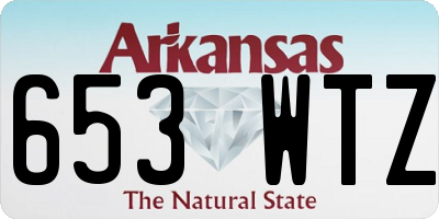 AR license plate 653WTZ