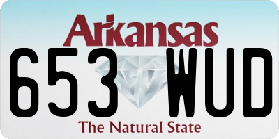 AR license plate 653WUD