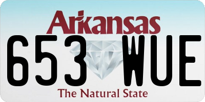 AR license plate 653WUE