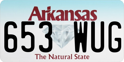 AR license plate 653WUG