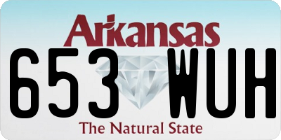 AR license plate 653WUH