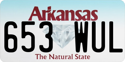 AR license plate 653WUL