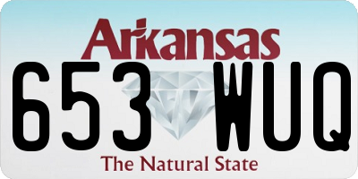 AR license plate 653WUQ