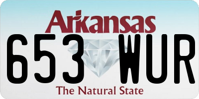 AR license plate 653WUR
