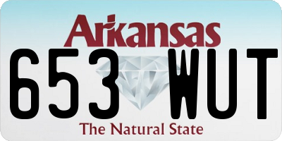 AR license plate 653WUT