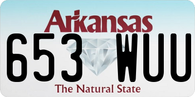 AR license plate 653WUU
