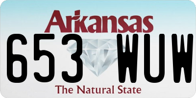 AR license plate 653WUW