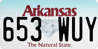 AR license plate 653WUY