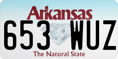 AR license plate 653WUZ