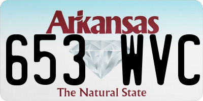 AR license plate 653WVC