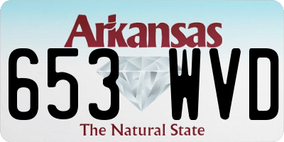 AR license plate 653WVD