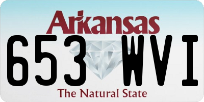 AR license plate 653WVI